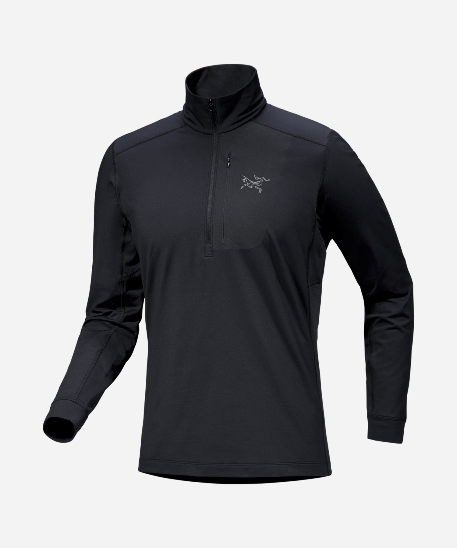 Arc_teryxMen_sRhoLTZipNeckBlack-GhostFront