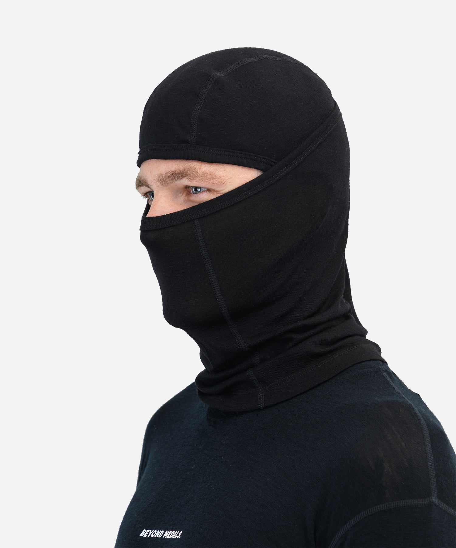 BeyondMedalsMerinoBalaclava-ModelAngle