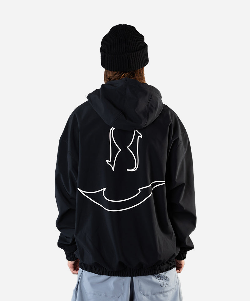 BeyondMedalsSoftshellHoodieBlack-ModelBack