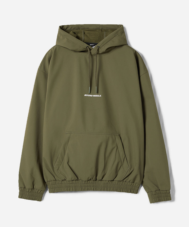 BeyondMedalsSoftshellHoodieGreen-FlatFront