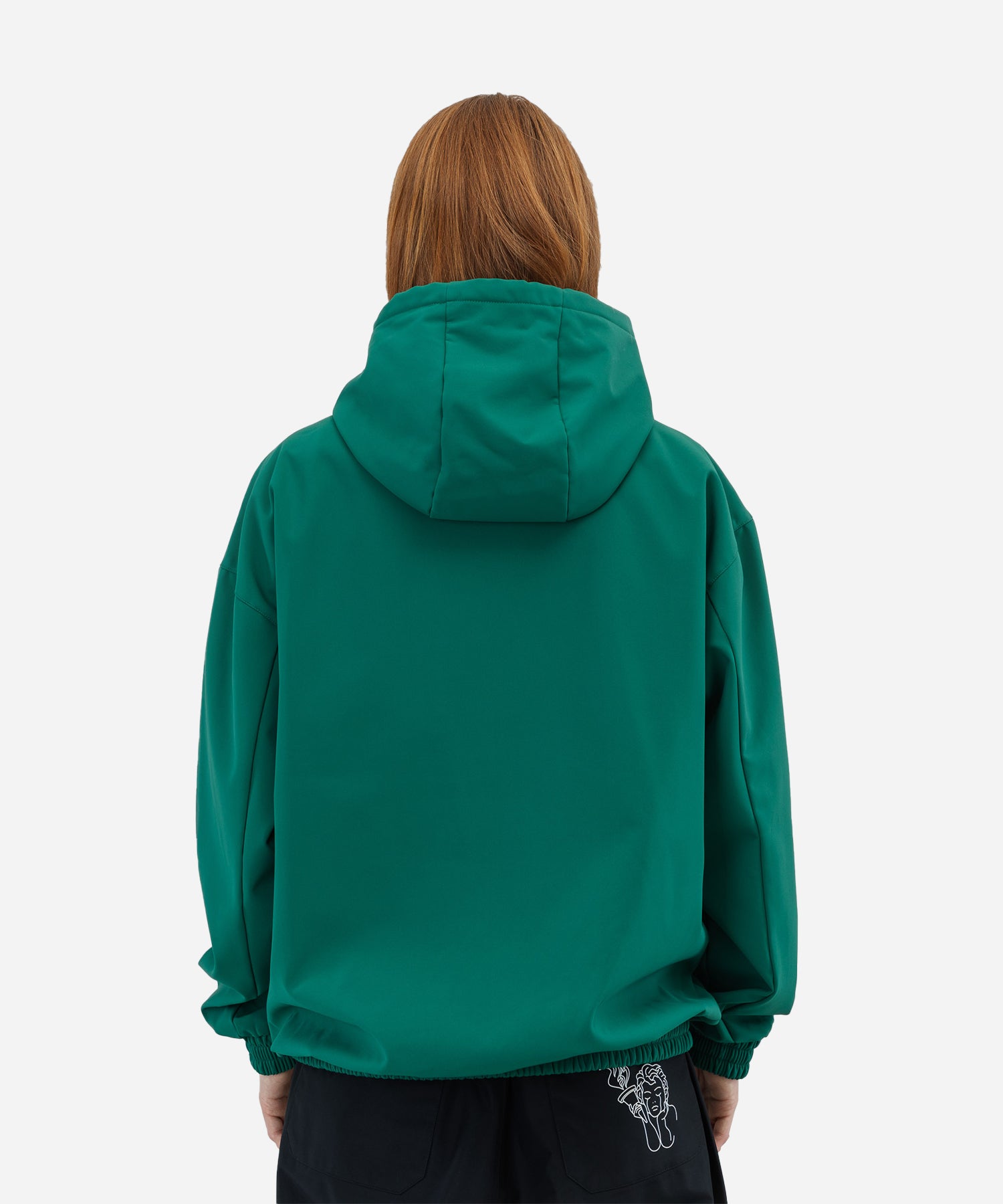 BeyondMedalsSoftshellHoodieGreen-ModelBack