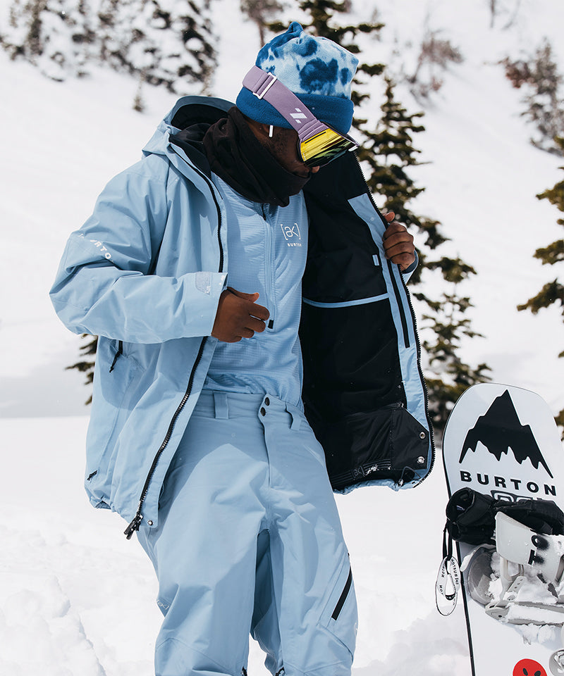BurtonAKCyclicGORE-TEX2025JacketDustyBlue-Liningdetail