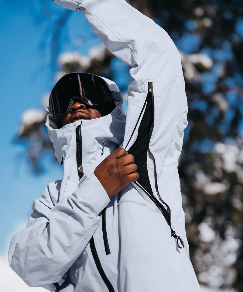 BurtonAKCyclicGORE-TEX2025JacketGreyCloud-Ventdetail