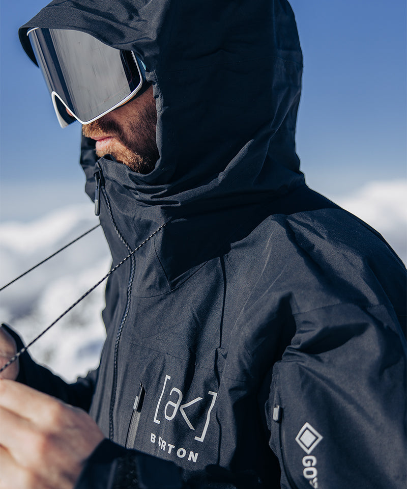 BurtonAKCyclicGORE-TEX2025JacketTrueBlack-Hooddetail