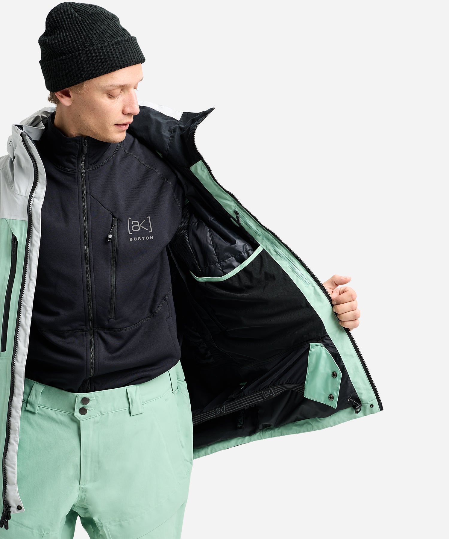 BurtonAKGORE-TEXSwash2LJacket2026GreyCloud_SoftSage-Lining