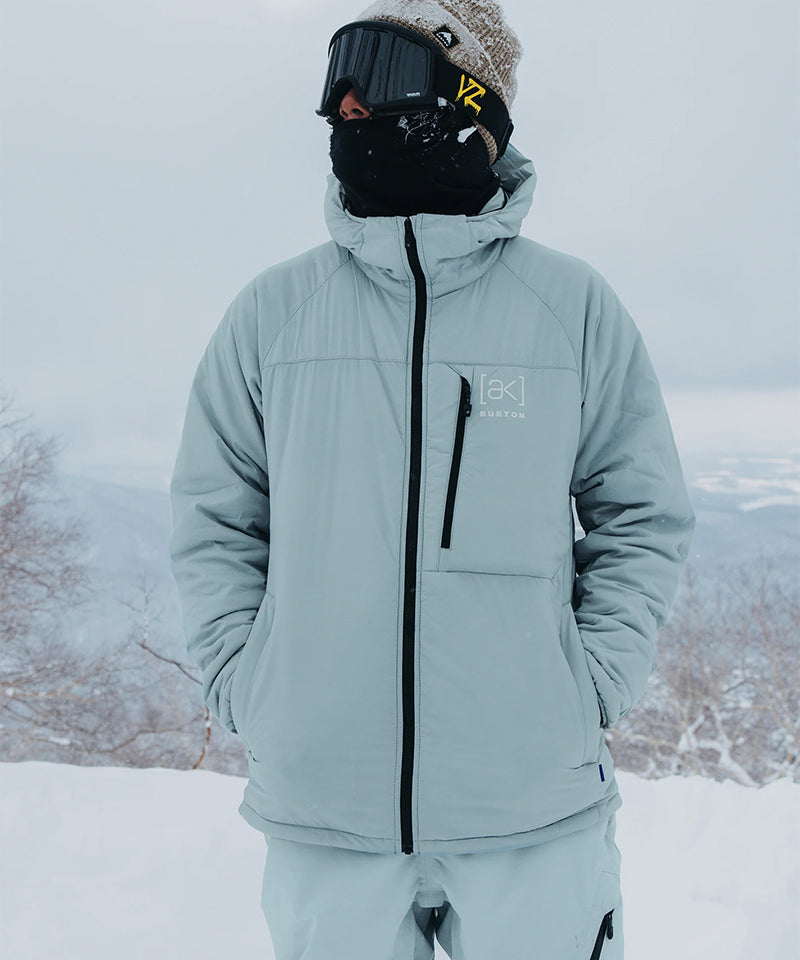 BurtonAKHeliumStretchHoodedJacketPetrolGreen-Modelfront