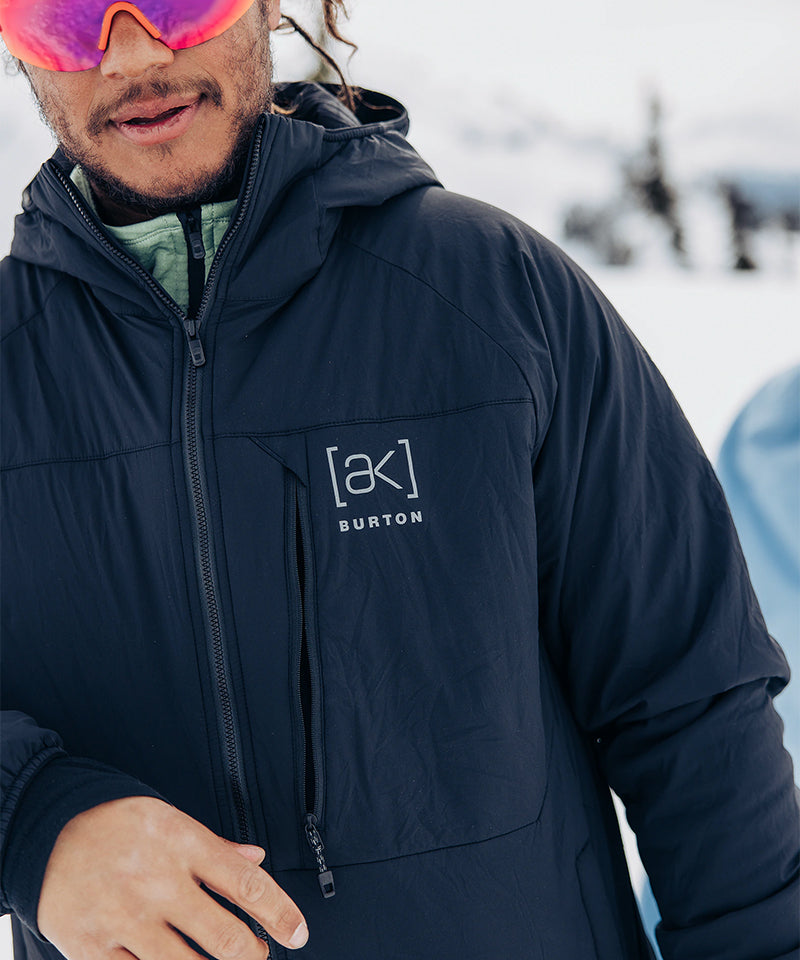 BurtonAKHeliumStretchHoodedJacketTrueBlack-Chestdetail