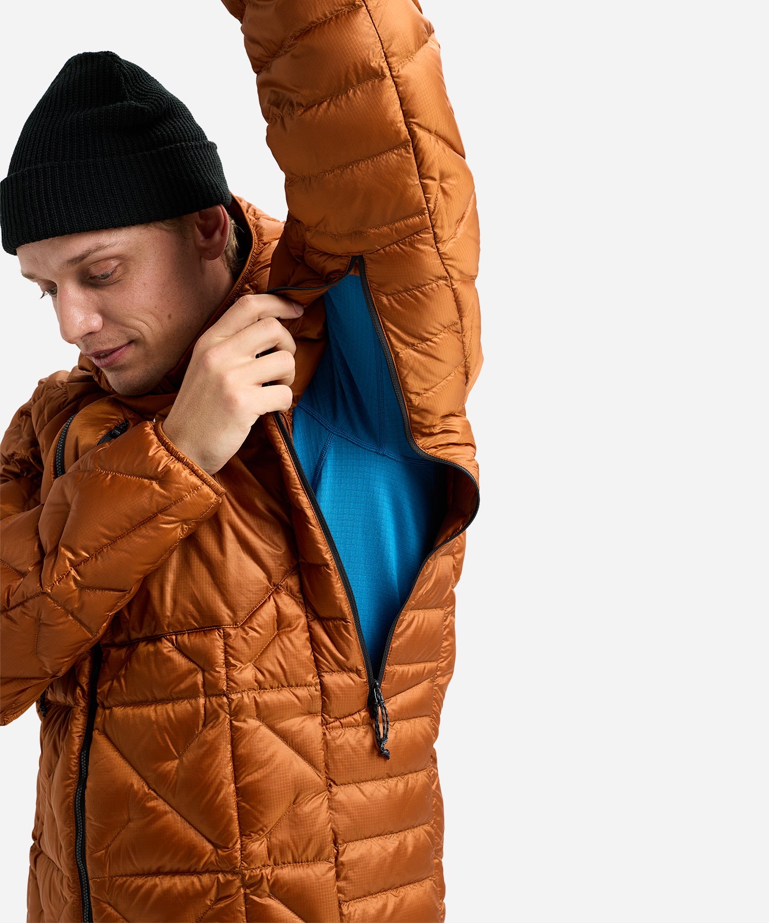 BurtonAKMen_sBakerDownHoodedJacketChestnut-Vent