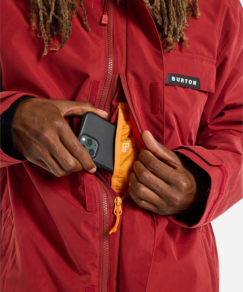 BurtonDumoreJacketSundriedTomato-Pocketdetail