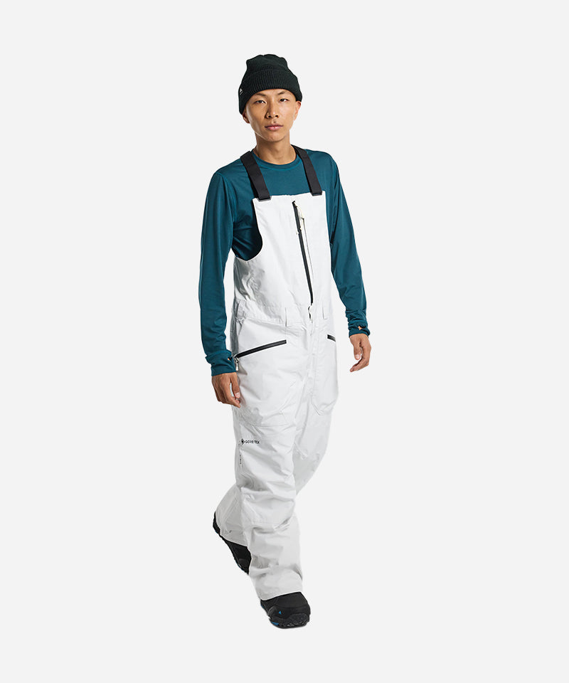BurtonGORE-TEXReserveBibStoutWhite-ModelFront