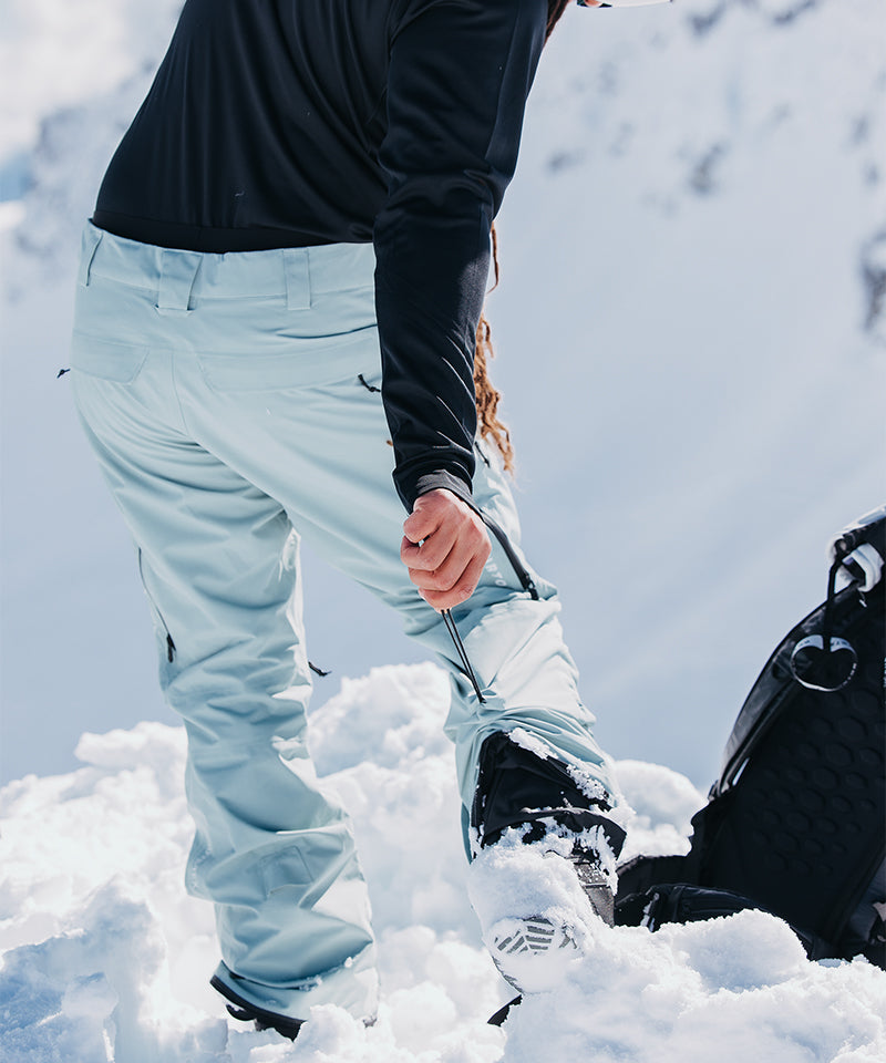 BurtonGoreSwashPantPetrolGreen-CuffDetail