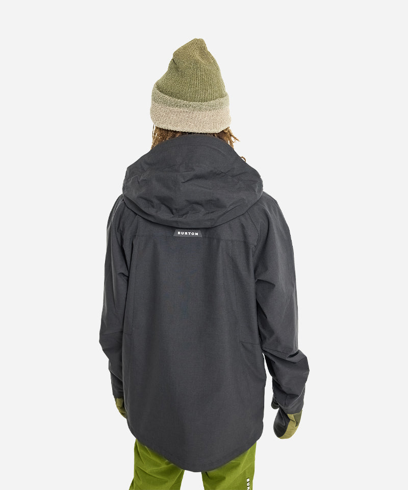 BurtonLodgepoleJacketTrueBlack-Modelback