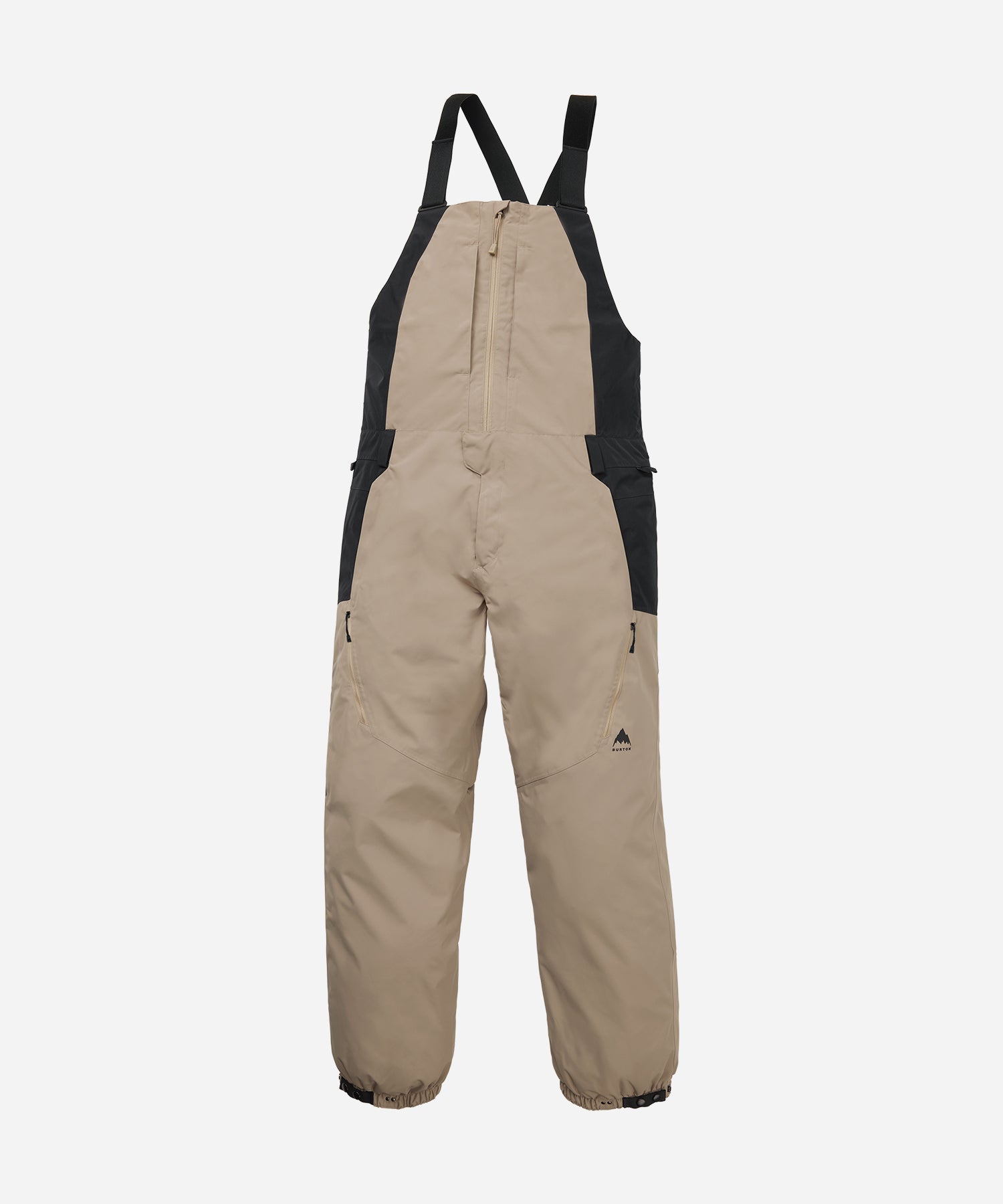 BurtonMen_sReserve2LRelaxedBibSummitTaupe_TrueBlack-GhostFront