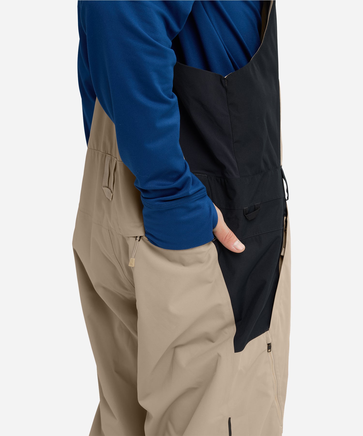 BurtonMen_sReserve2LRelaxedBibSummitTaupe_TrueBlack-Pocket