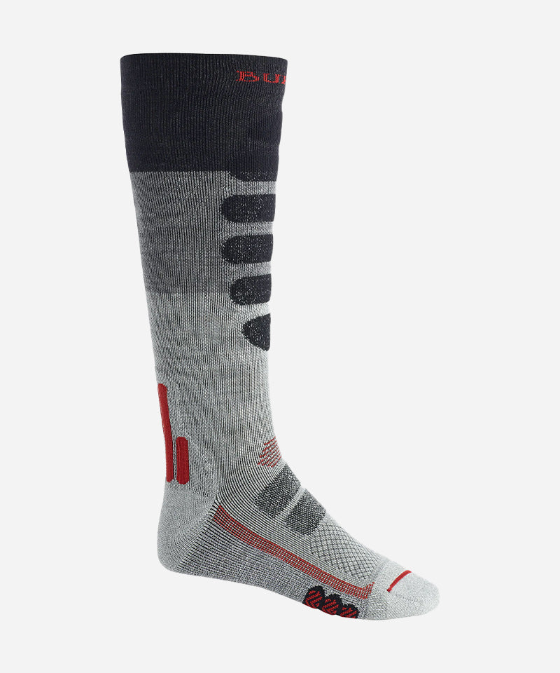 BurtonPerformance_LightweightCompressionSockGrayHeatherBlock