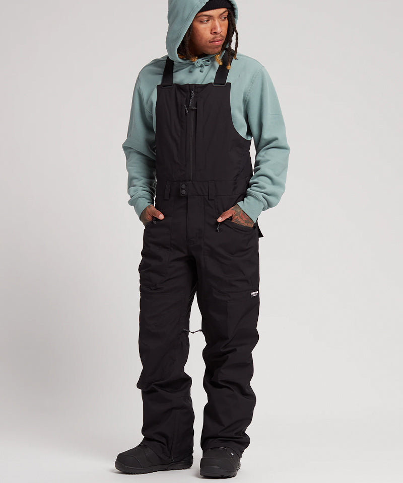 BurtonReserve2LBibPantBlack-ModelFront