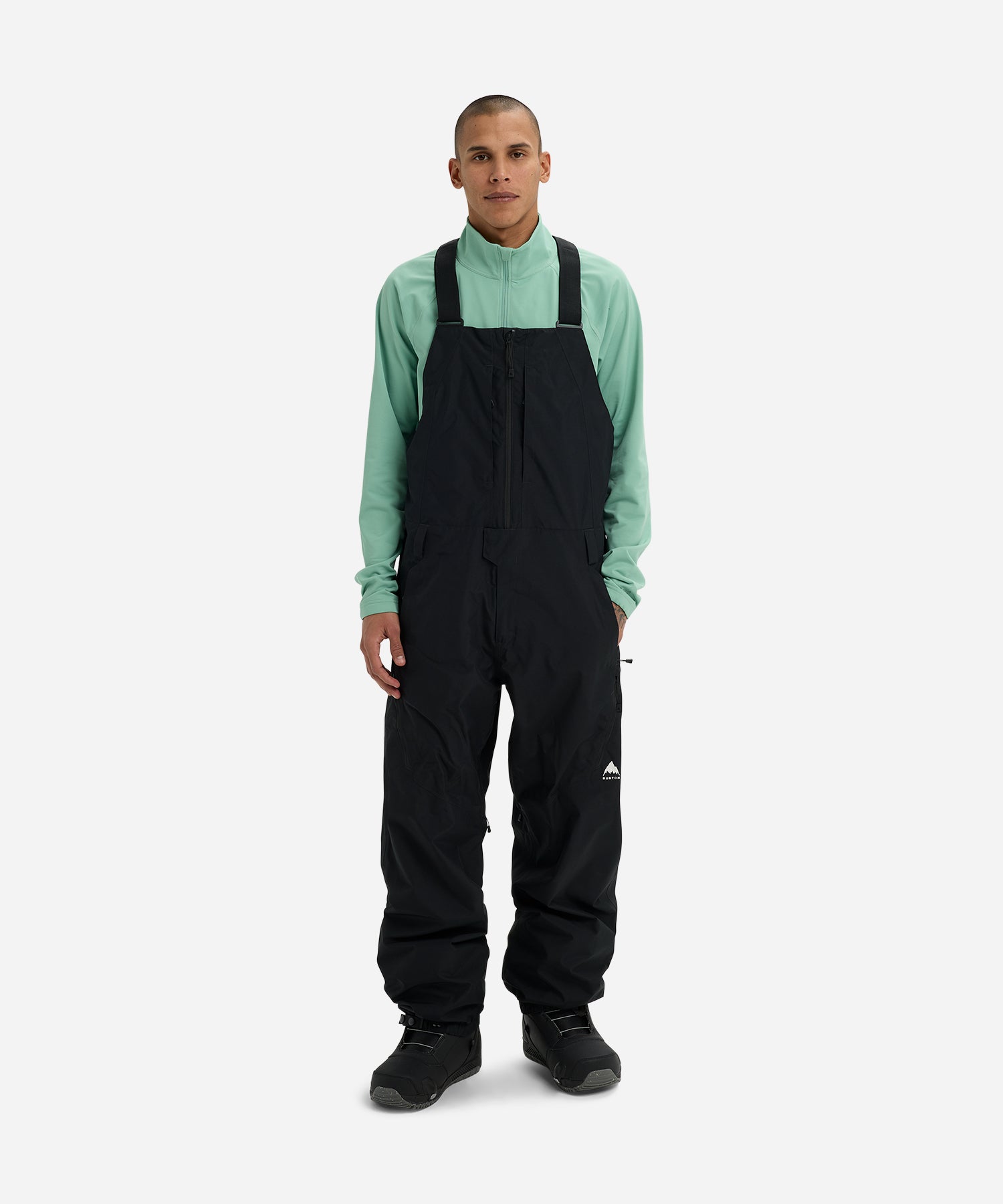 BurtonReserve2LRelaxedBibTrueBlack-ModelFront