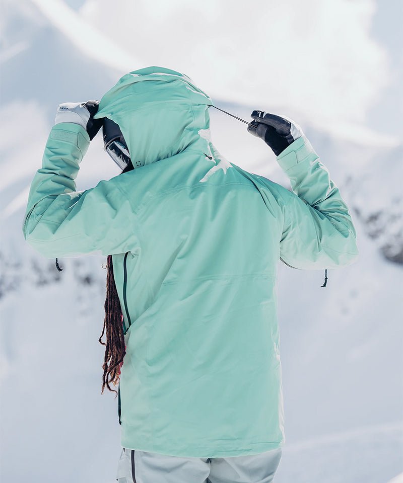 BurtonSwashGORE-TEX2025JacketPowderMint-Hood
