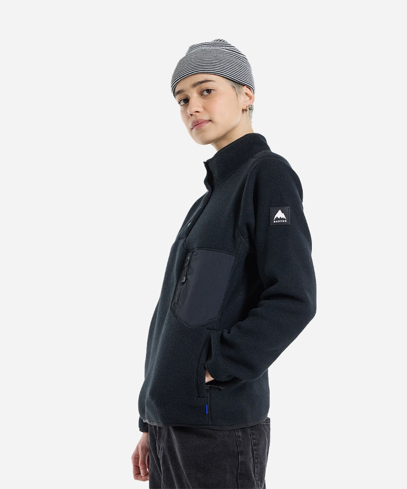 BurtonWomen_sCinderFleeceBlack-Modelfront