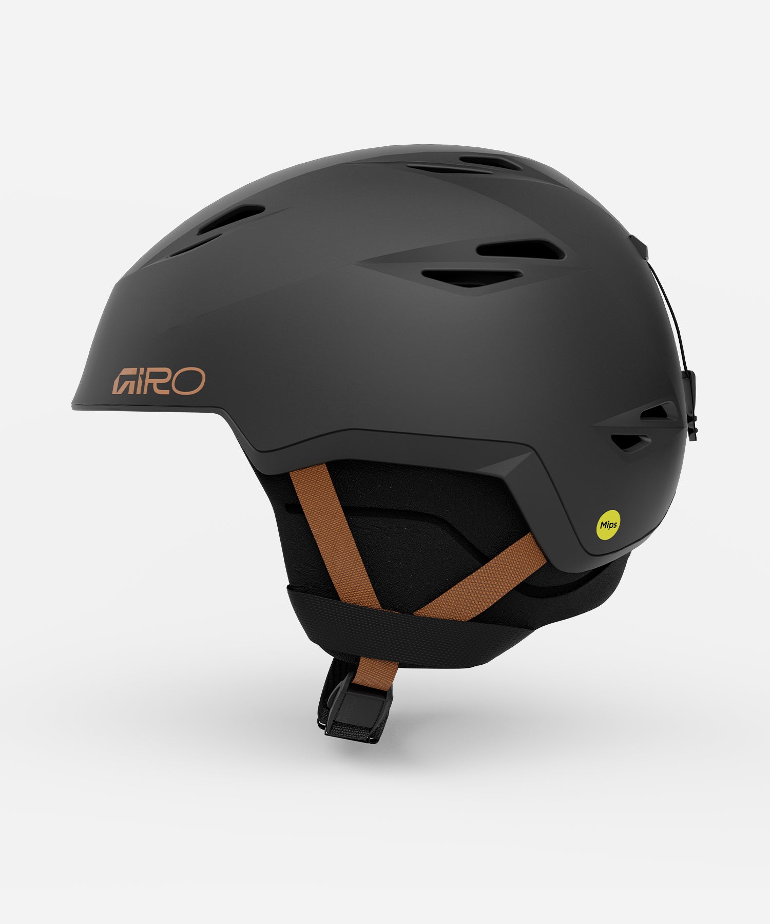 GiroGridMIPSHelmetMetallicCoalTan-Left