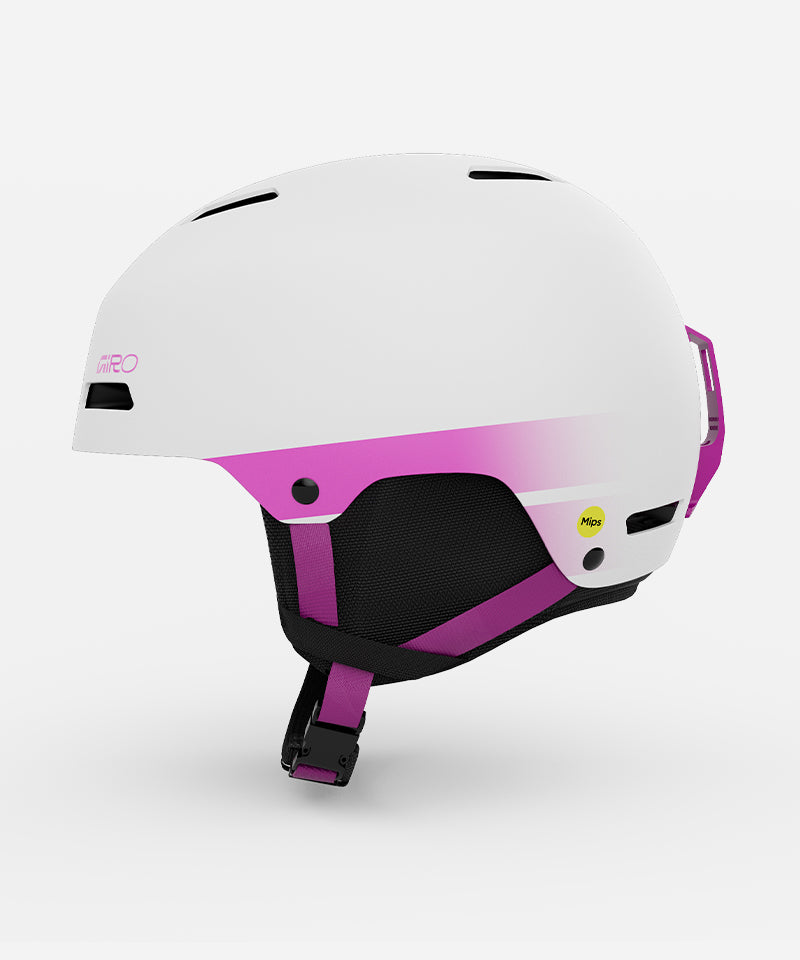 GiroLedgeFSMIPSHelmetWhitePink-Left