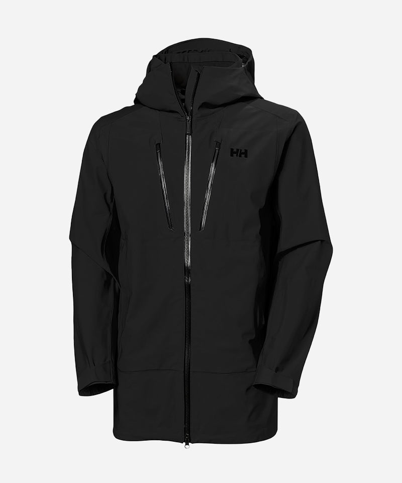 HellyHansenAlpha3LLongShellJacketBlack-GhostFront
