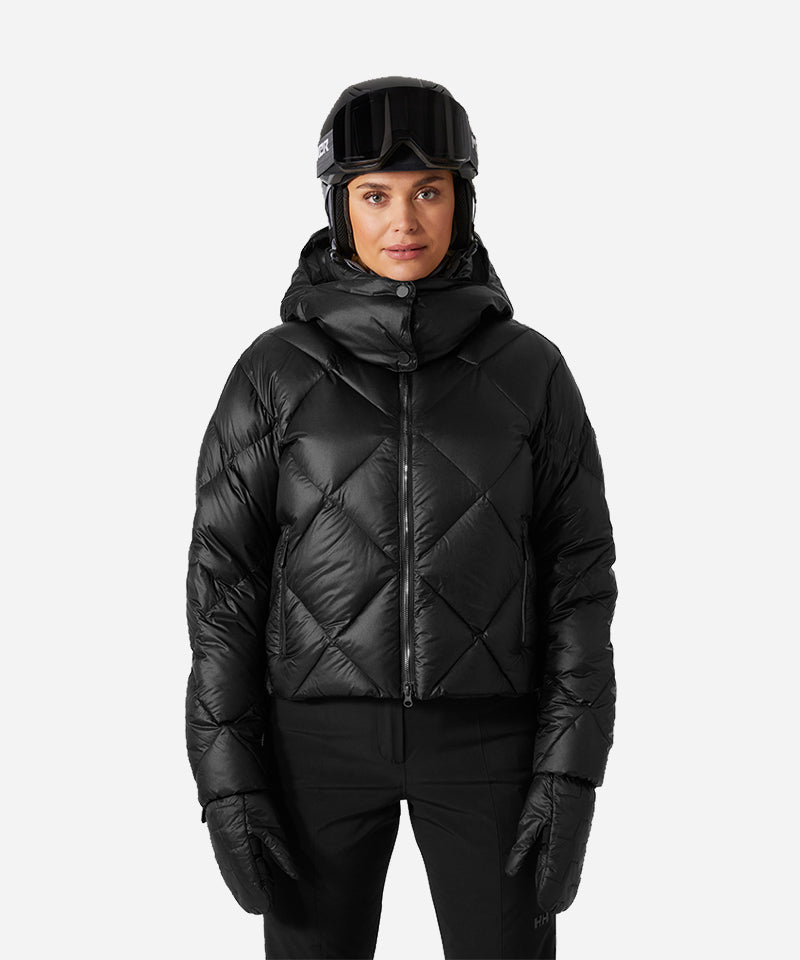 HellyHansenDiamondDownJacketBlack-ModelFront