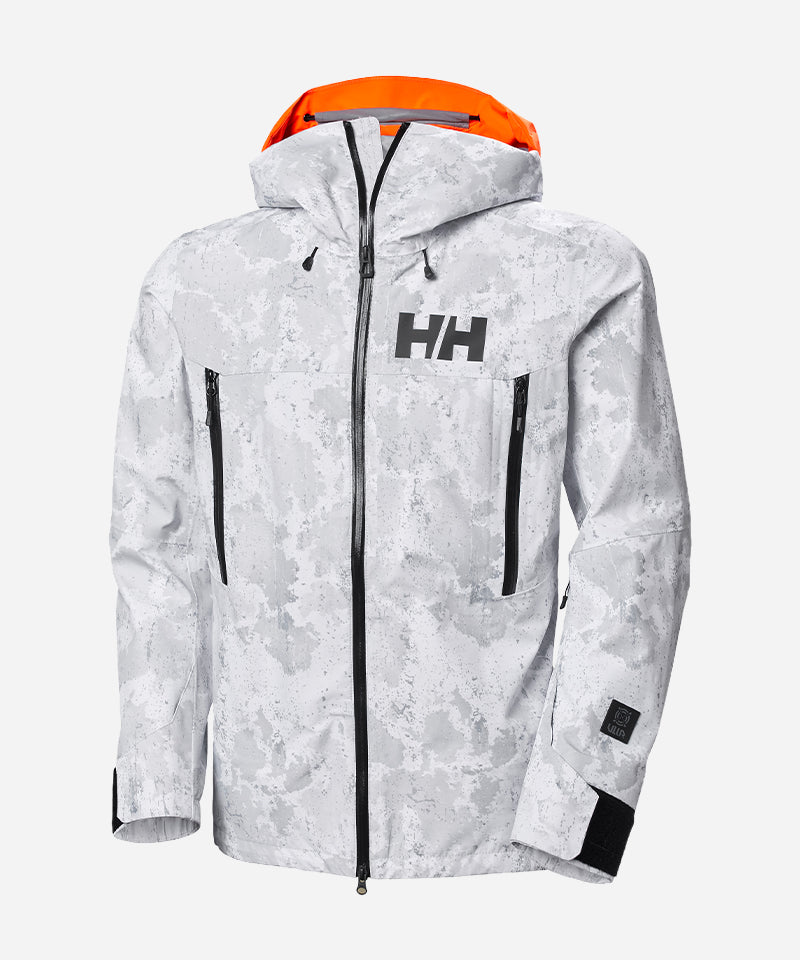 Helly Hansen Sogn Shell 2.0 Jacket Grey Fog Snow Camo AOP