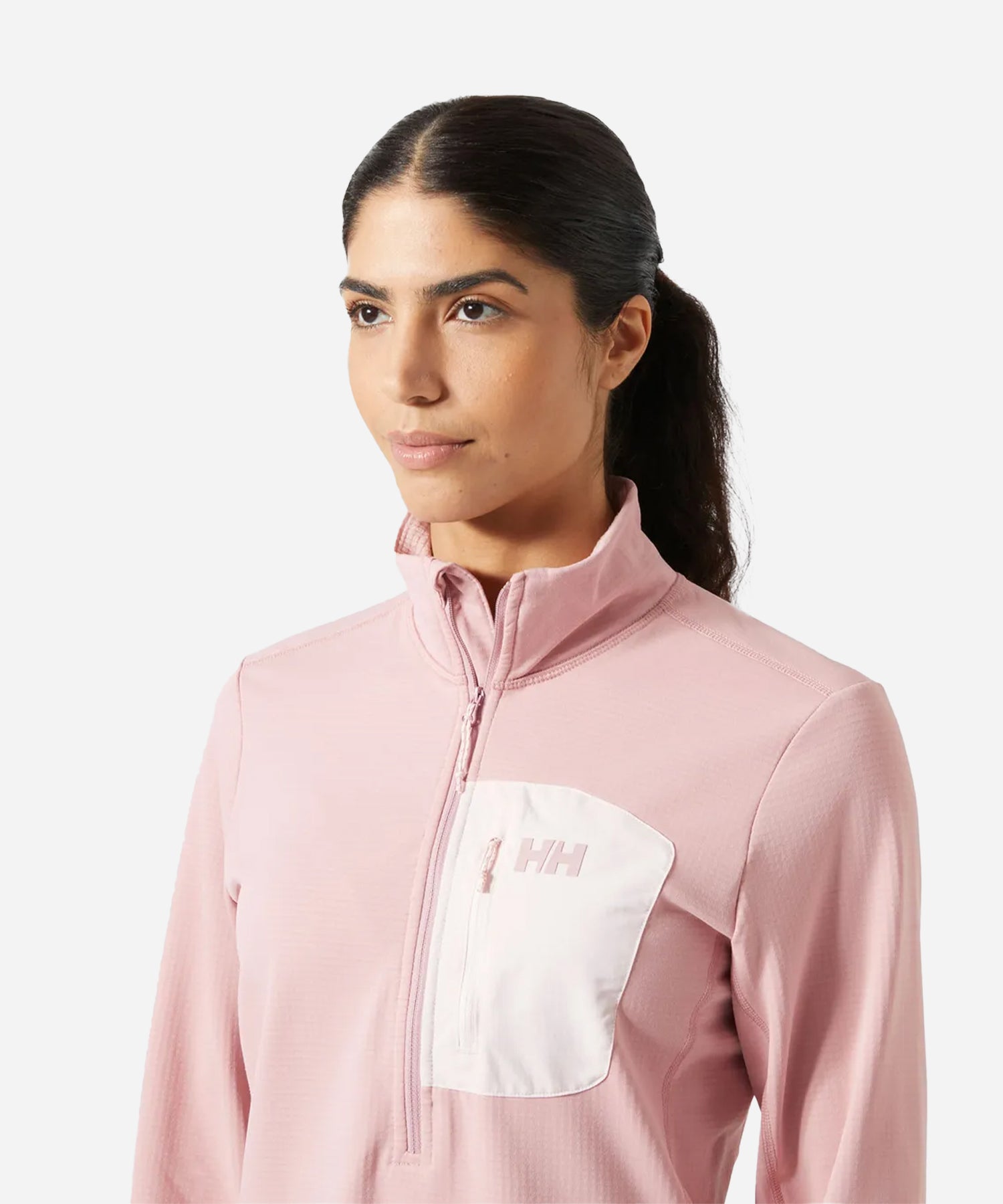 HellyHansenWomen_sVersalite1_2ZipFleecePinkSalt-Detail