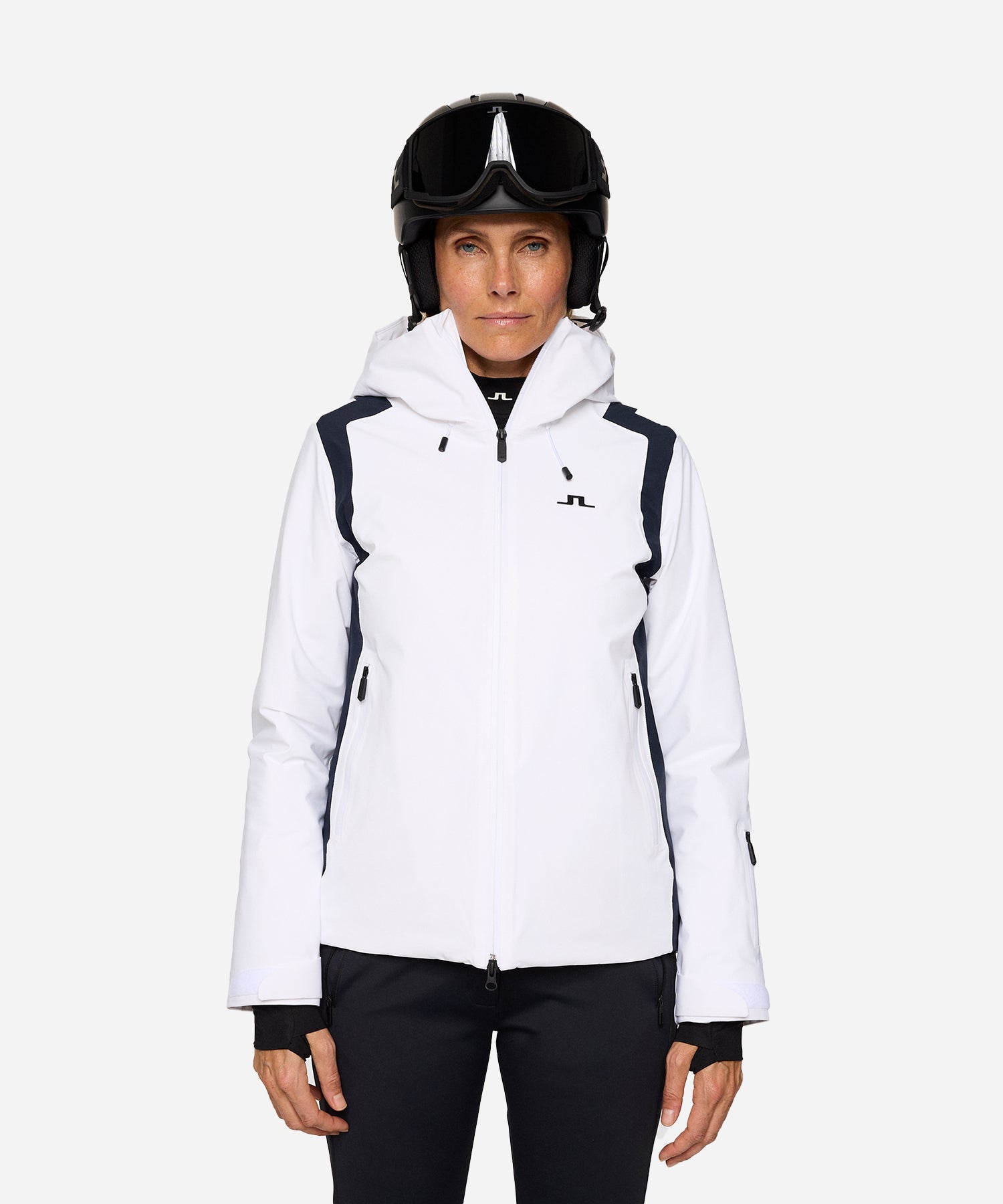 J.LindebergElmaJacketWhite-ModelFront