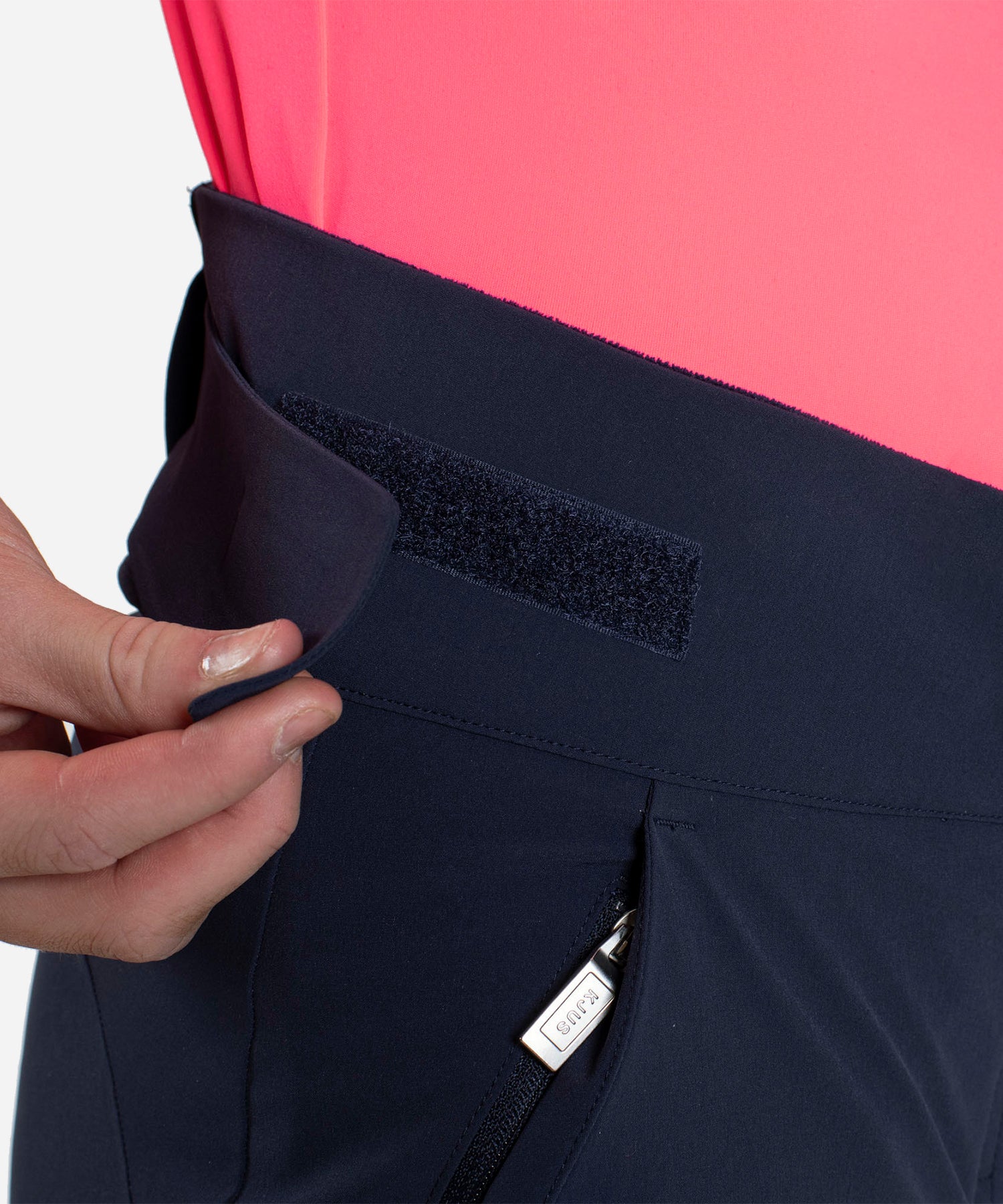 KJUSGirlsWhiteoutPantAtlantaBlue-WaistAdjuster