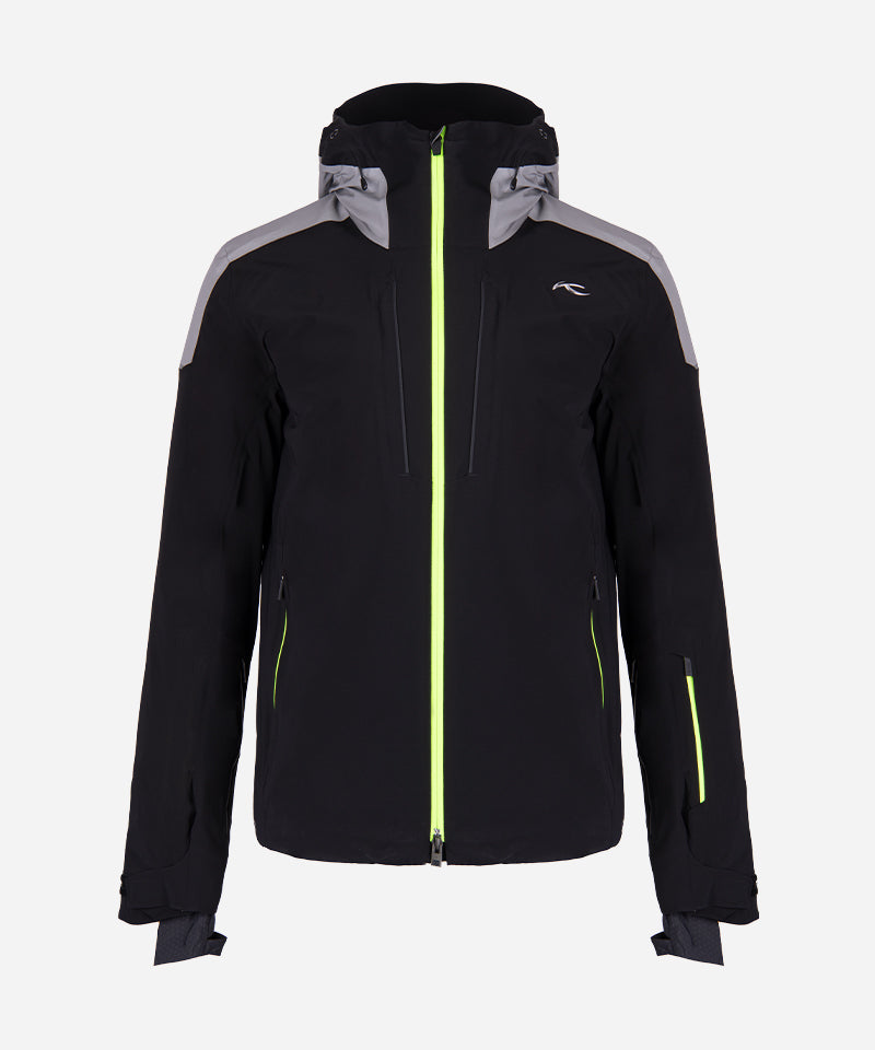 KjusHelium2.0JacketBlack_Green-GhostFront