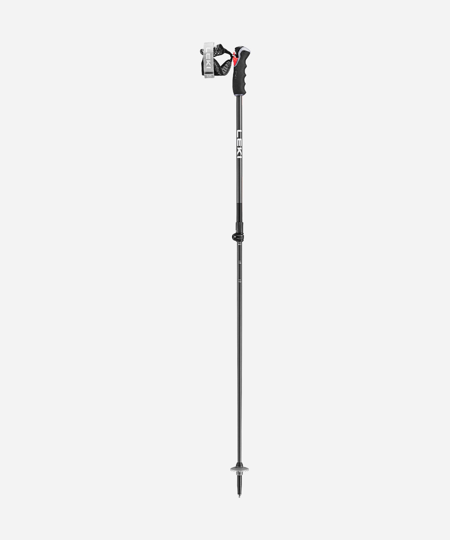 Leki Peak Vario 3D Pole Black Dark Anthracite Orange