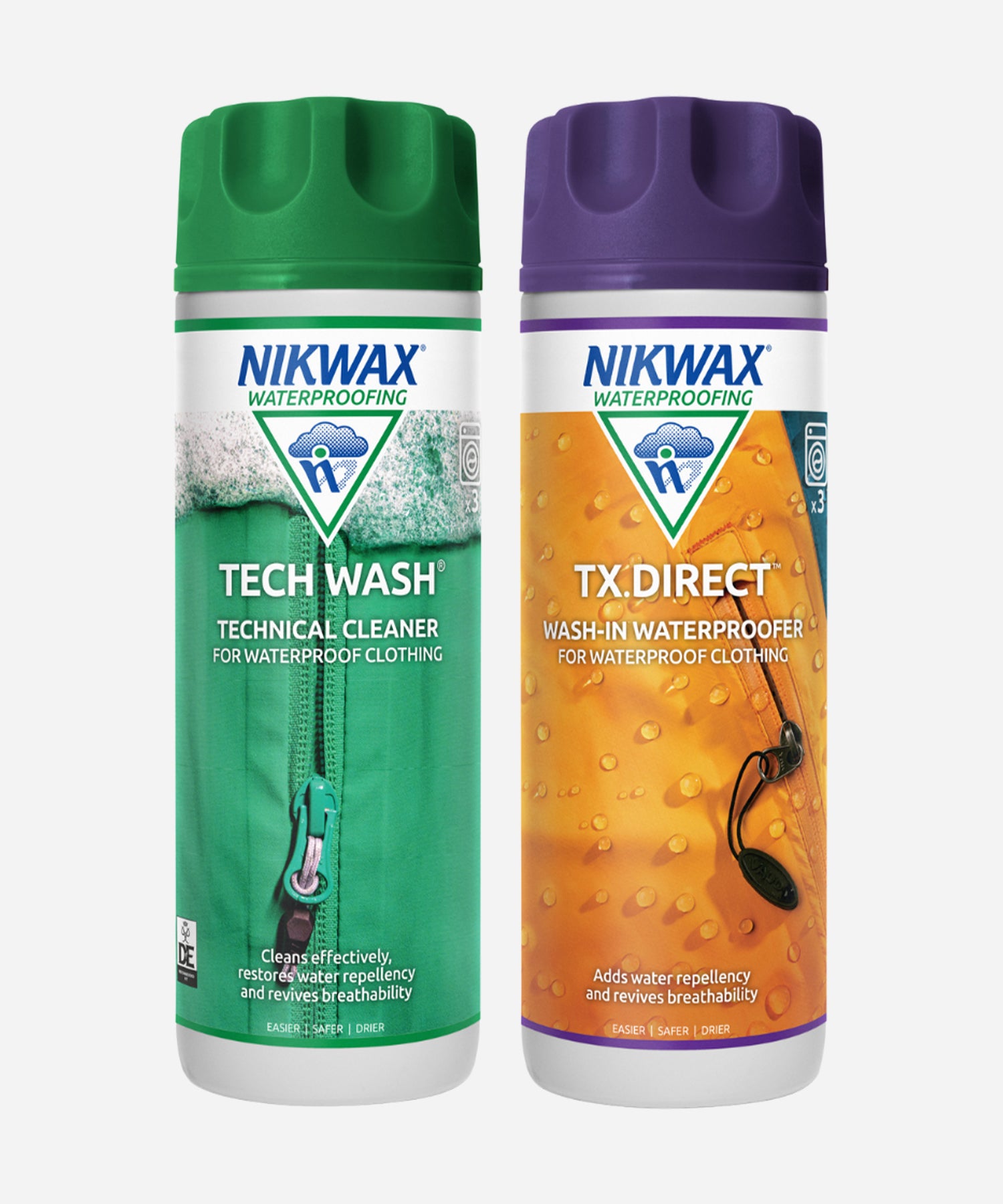 Nikwax Twin Pack: Tech Wash + TX.DIRECT Wash In