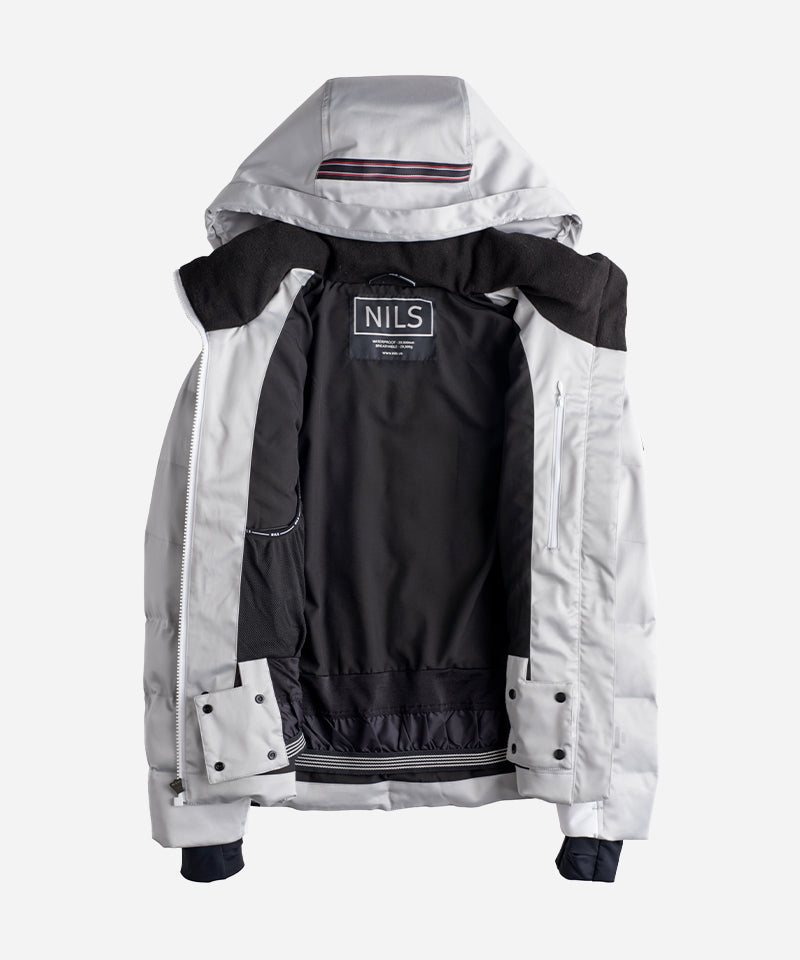 NilsMegeve2ToneSilverJacket-Open