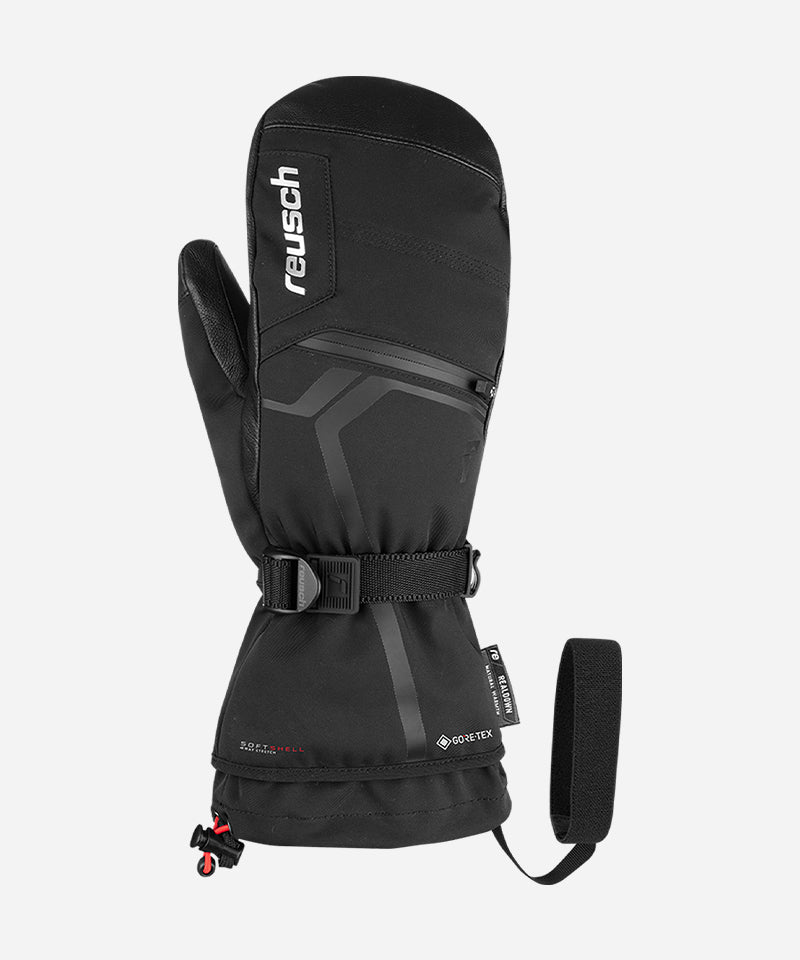 ReuschDownSpiritMittBlack_Silver-Back