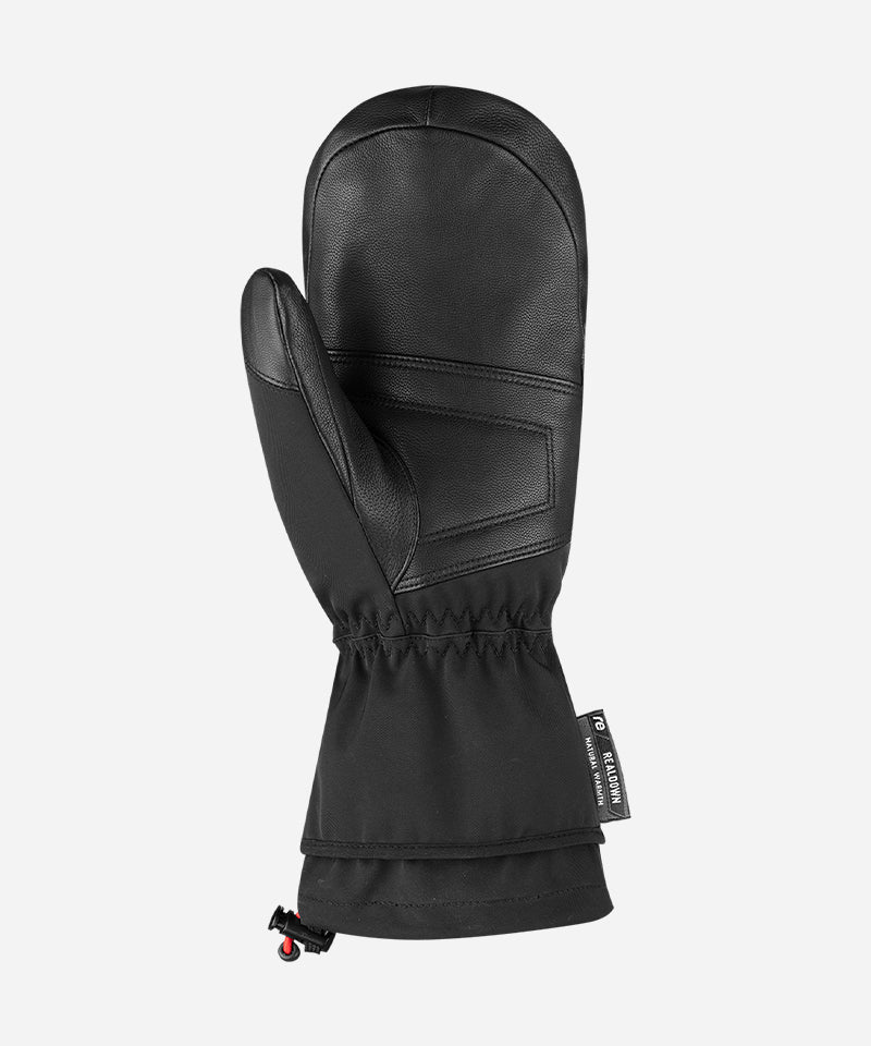ReuschDownSpiritMittBlack_Silver-Palm