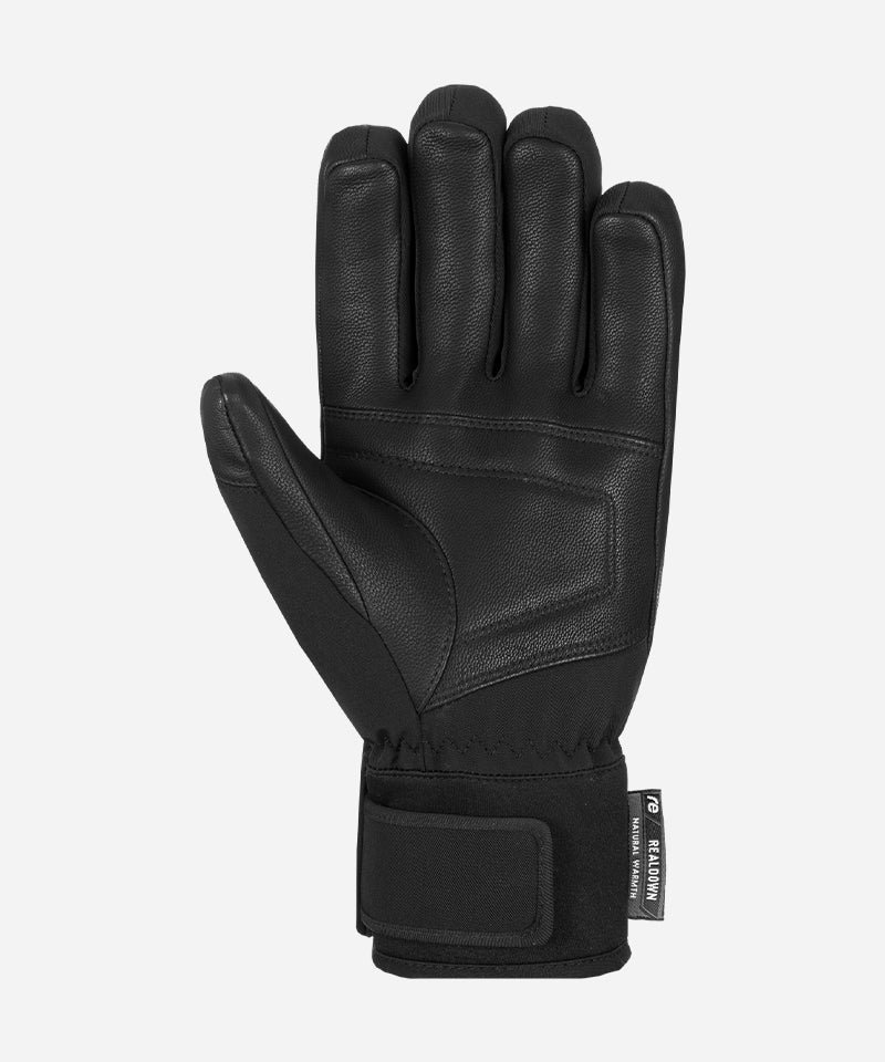 ReuschDownSpiritShortCuffGloveBlack_Silver-Palm