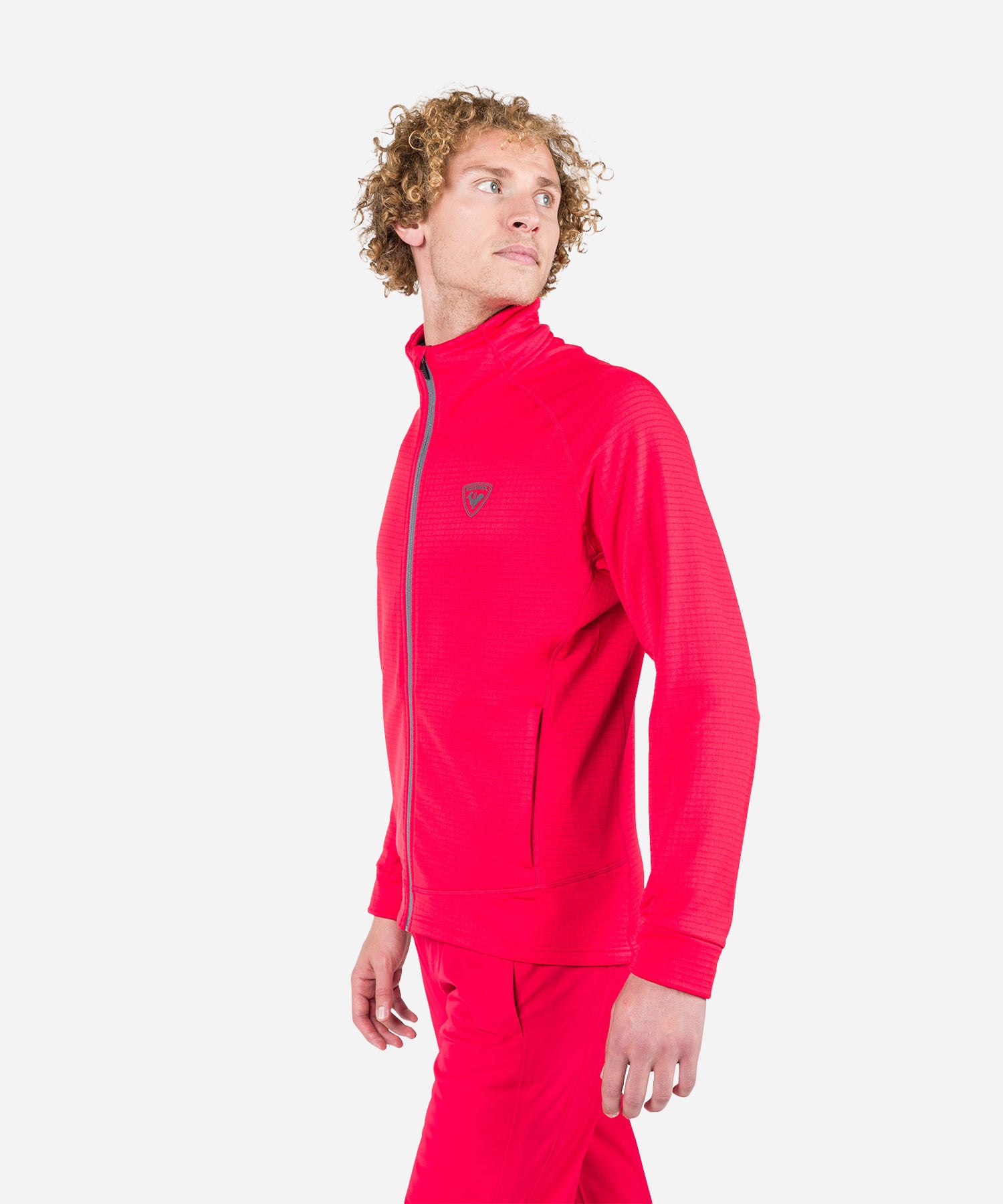 RossignolMen_sBlacksideFleeceFullZipMidLayerSportsRed-ModelSide