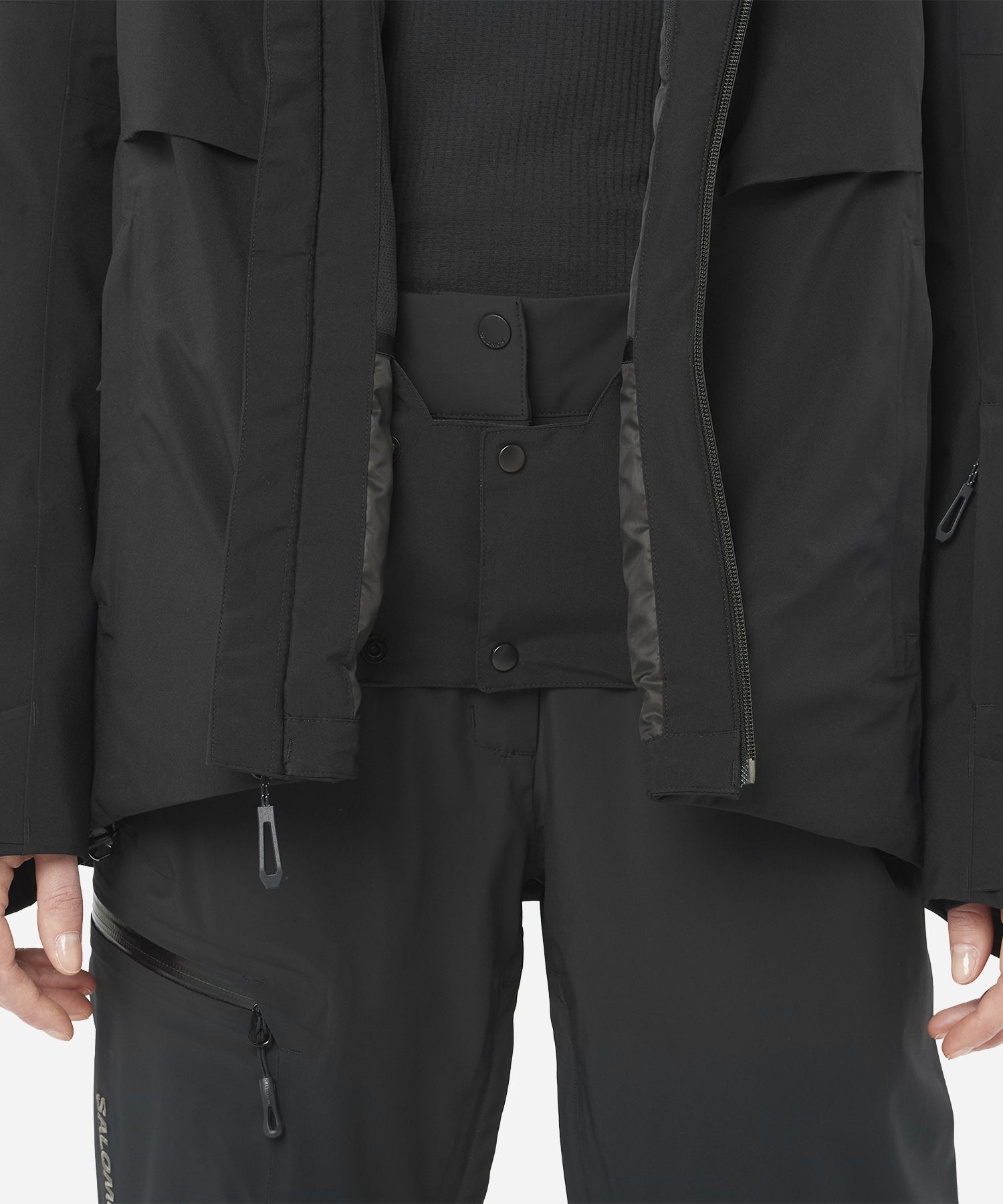 SalomonWomen_sBrilliant2.0JacketDeepBlack-PowderSkirt