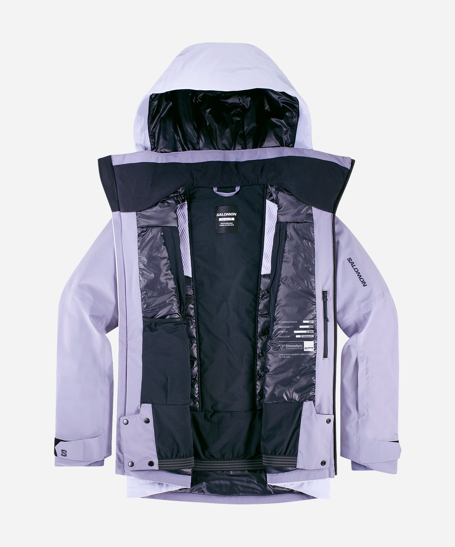 SalomonWomen_sSpectralJacketCosmicSky_BlueGranite-JacketOpen