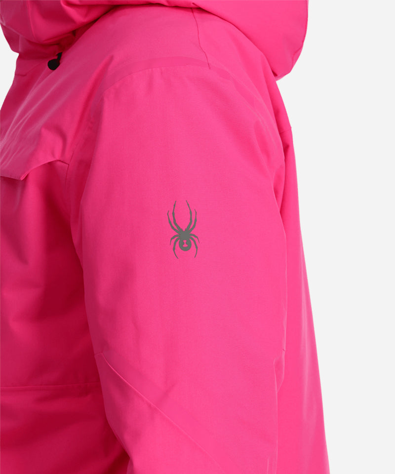 SpyderAnthemJacketPink-LogoDetail