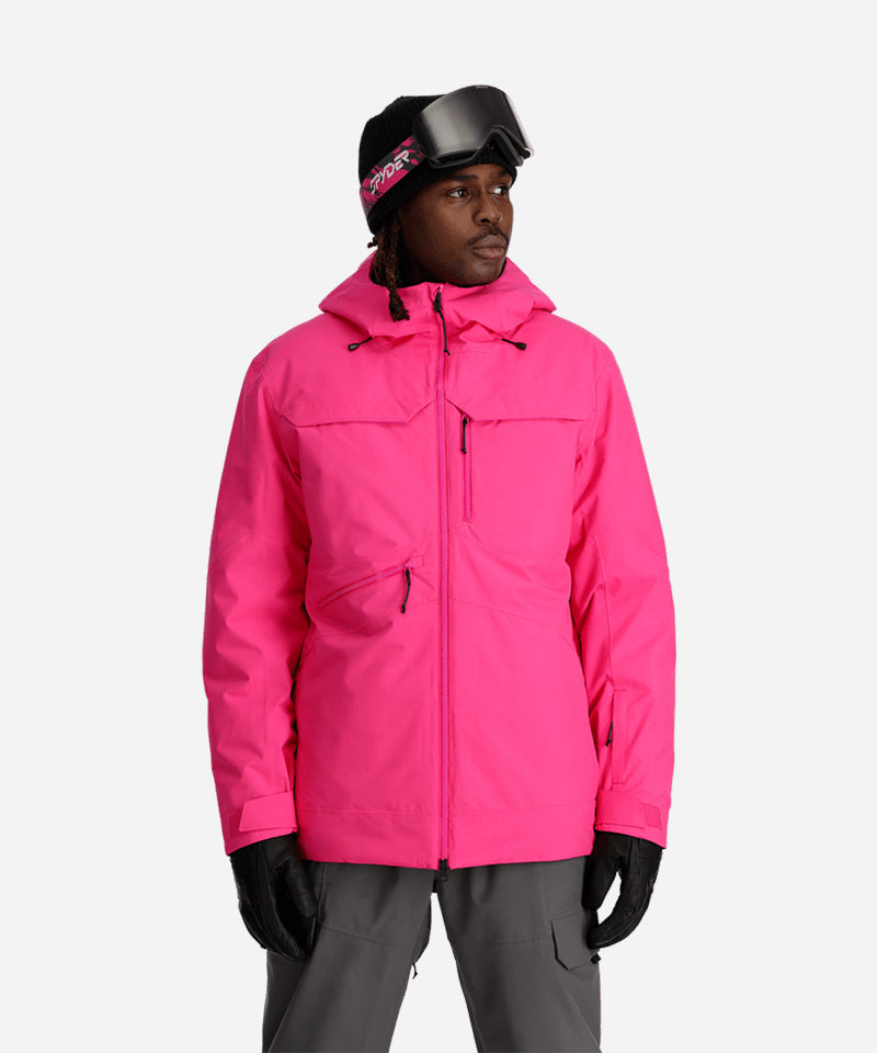 SpyderAnthemJacketPink-OnBodyFront