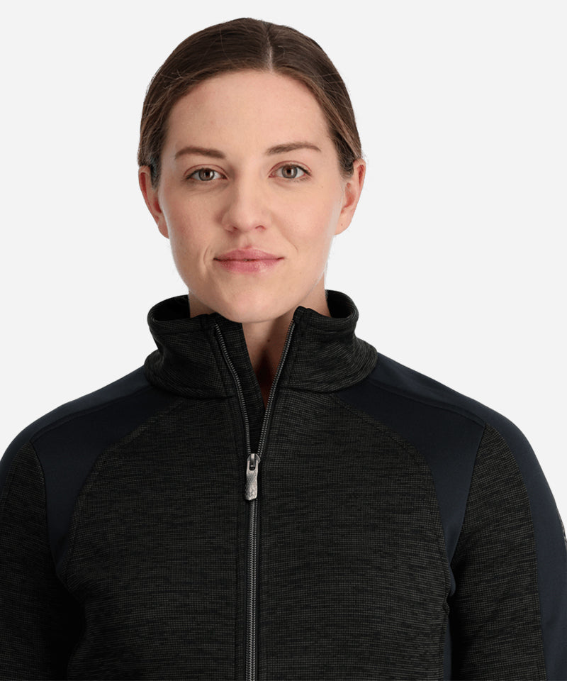 SpyderEncoreJacketBlack-Closeup