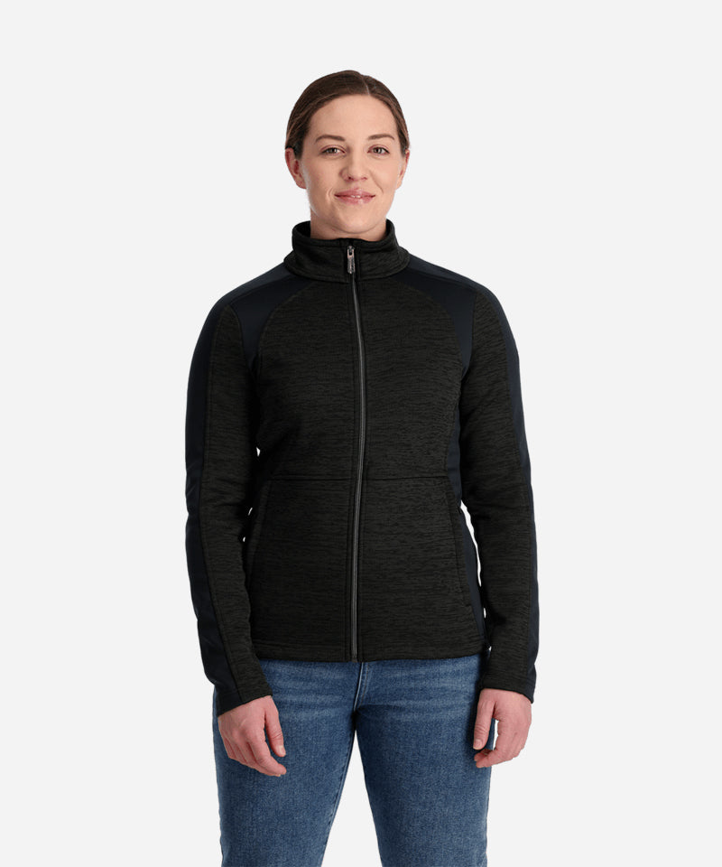 SpyderEncoreJacketBlack-ModelFront