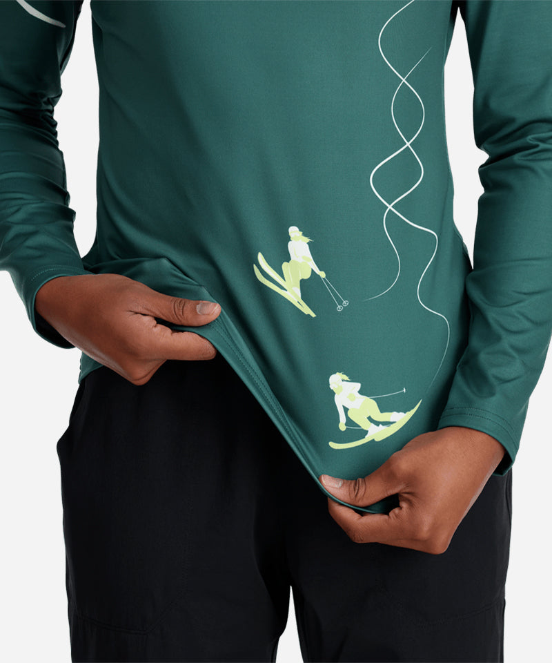 SpyderFigure81_2ZipCypressGreen-HemDetail