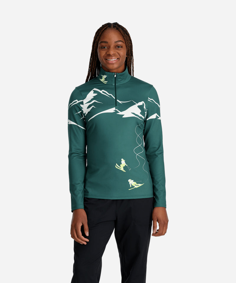 SpyderFigure81_2ZipCypressGreen-ModelFront