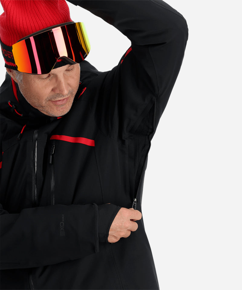 SpyderLeaderJacketBlack-Ventdetail