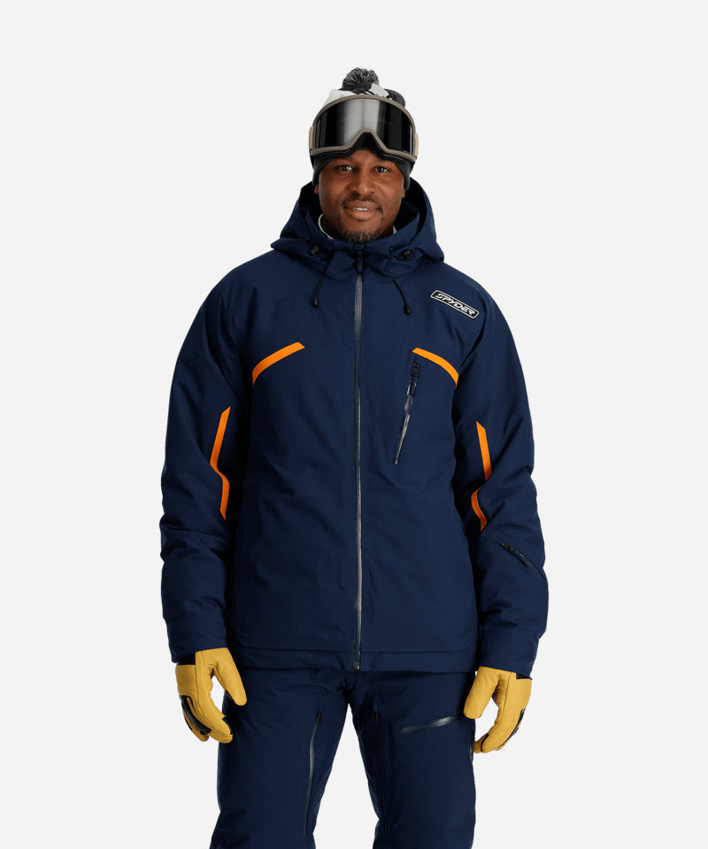 SpyderLeaderJacketTrueNavy-OnModelFront