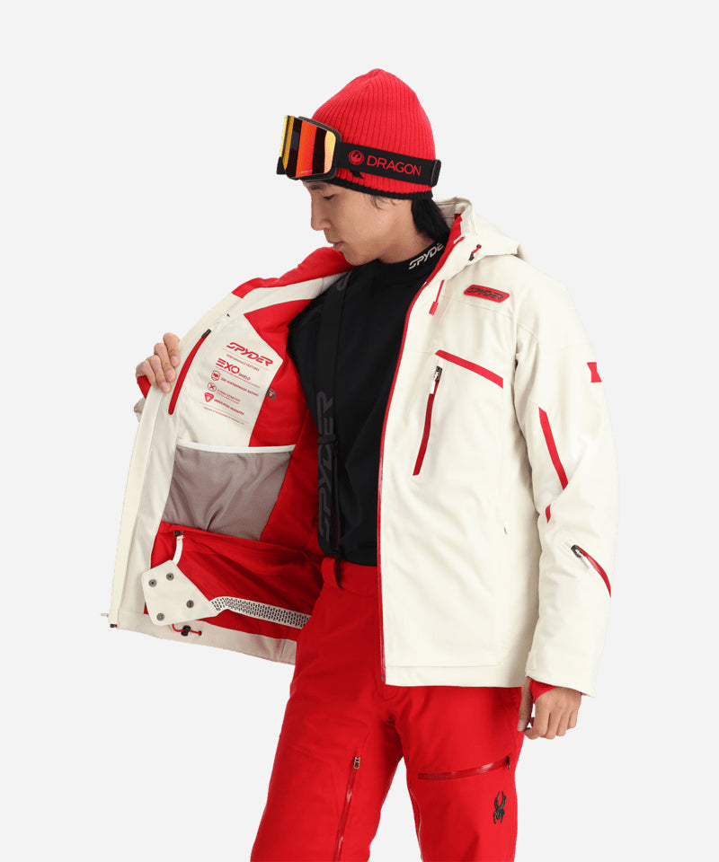 SpyderLeaderJacketVanillaLatte-Liningdetail